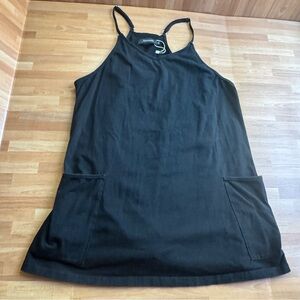 Autonet athletic skort dress with pockets black size med Racerback sleeveless